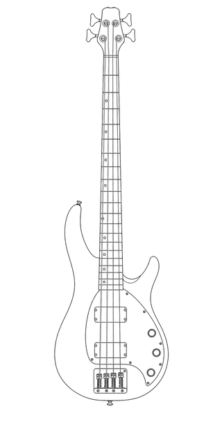 Technical line drawing of KLOS Apollo IV Bass