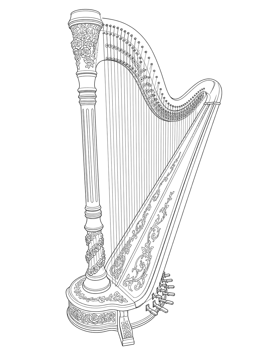 Technical line drawing of Venus Classic