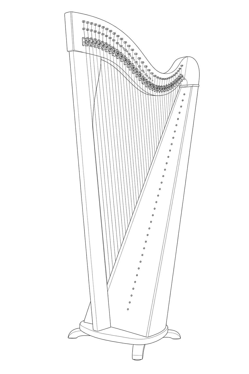Technical line drawing of Camac Excalibur