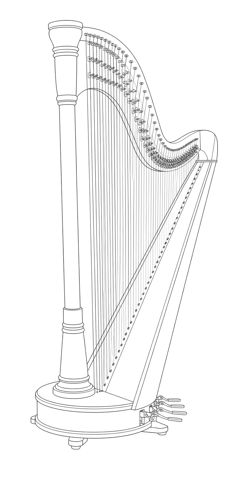 Technical line drawing of Camac Égérie Straight