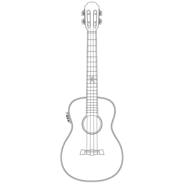 Technical line drawing of Snail BHC-5BEQ Baritone