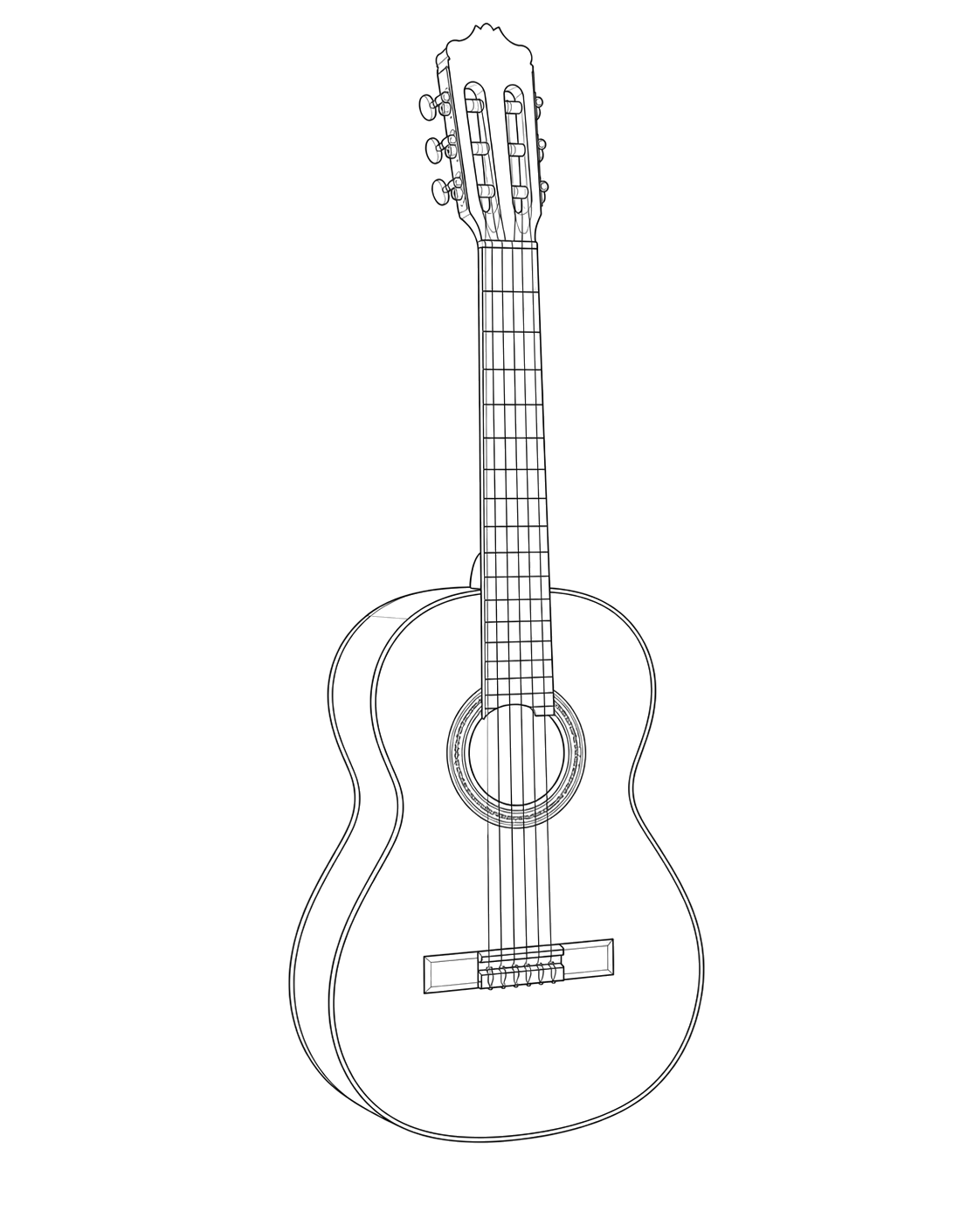 Technical line drawing of Alhambra 6 Olivo