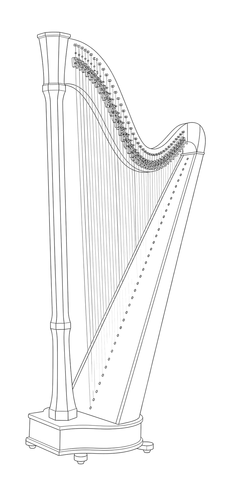 Technical line drawing of Camac Mademoiselle