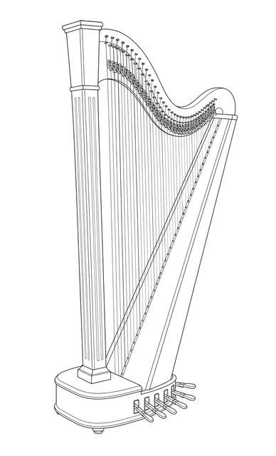 Technical line drawing of Salvi Daphne Series