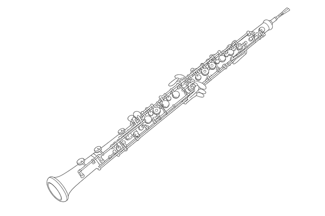 Technical line drawing of Yamaha YOB-441