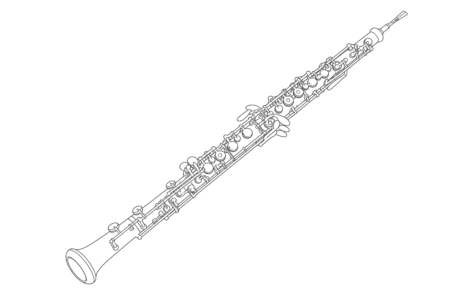 Technical line drawing of Yamaha YOB-441