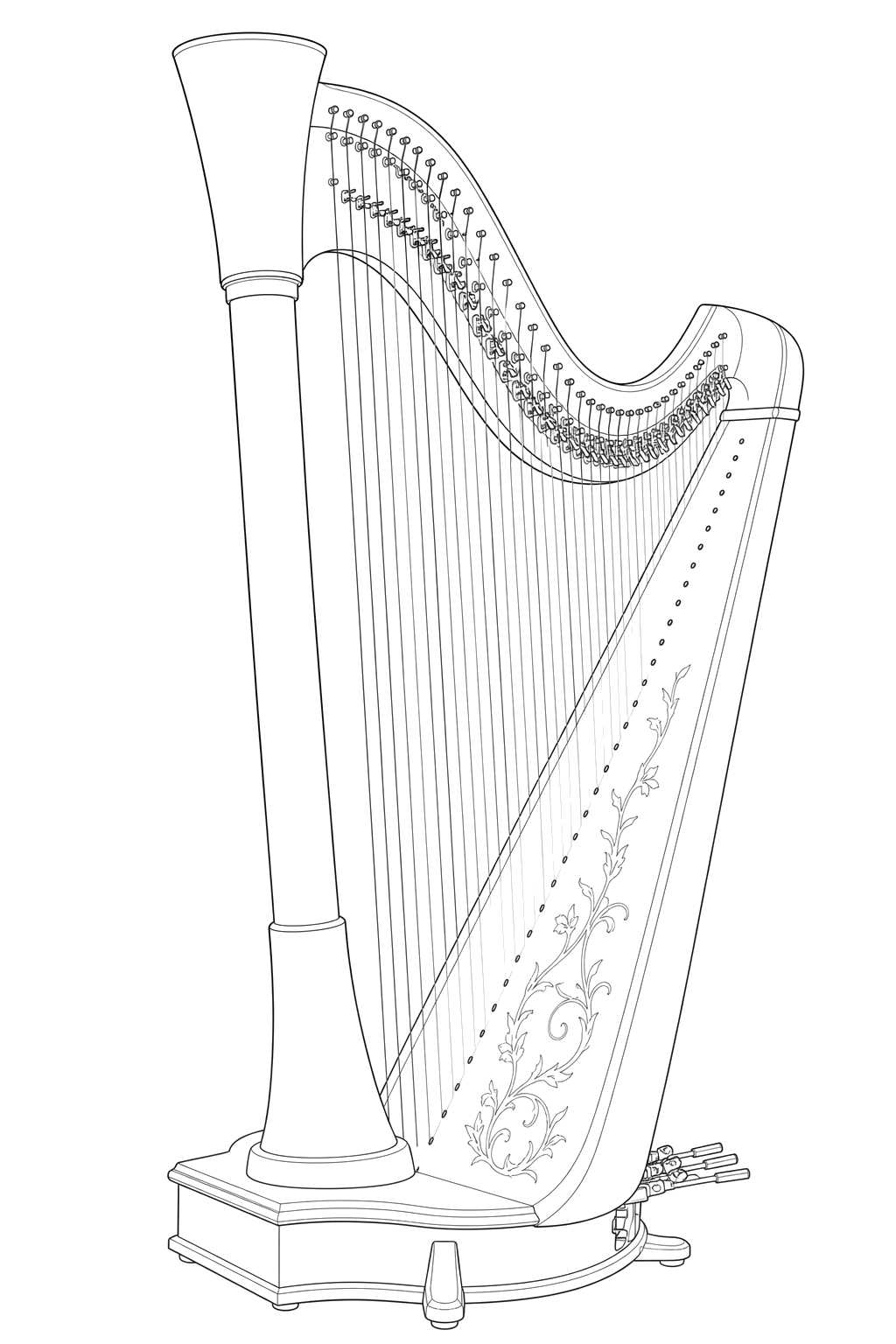 Technical line drawing of Camac Clio Extended